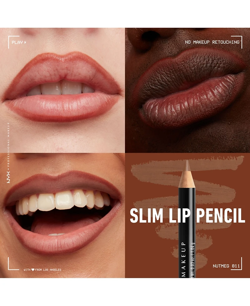 Nyx Professional Makeup Slim Lip Pencil Creamy Long-Lasting Liner