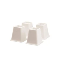 5 to 6 inch Bed Frame Risers for Elevation & Under-Bed Storage - Heavy-Duty Furniture Riser for Table, Couch, Desk, and Chair