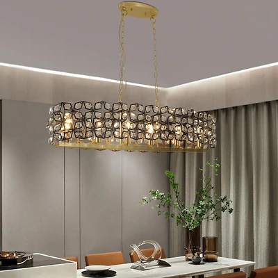 Streamdale Modern Oval Crystal Chandelier
