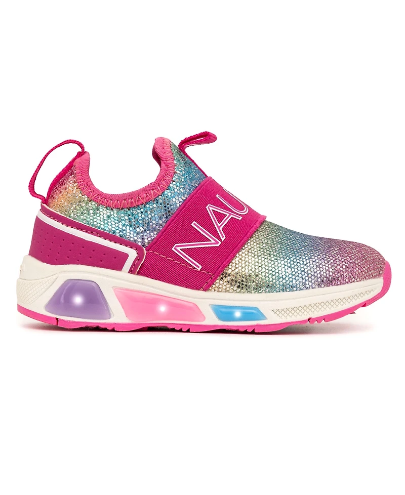Nautica Toddler Girls Alois Beacon Light Up Slip On Sneakers