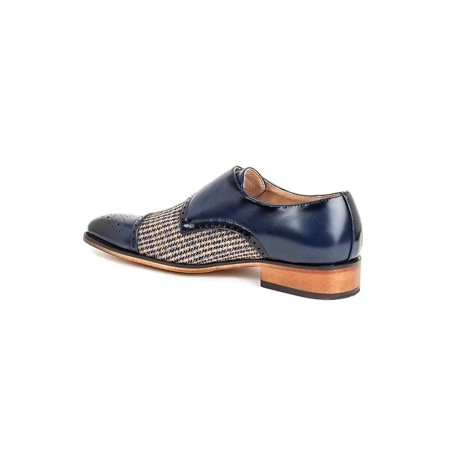 Home | Gino Vitale Double Monk Strap Houndstooth Medallion Cap Toe Dress  Shoes at Plaza Las Americas in San Juan, PR