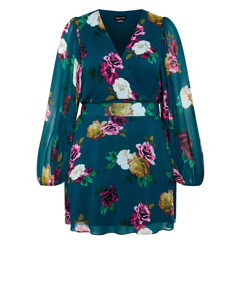 City Chic Women's Khloe Print Dress