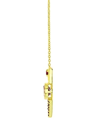 Multi-Gemstone Geometric Shapes 18" Pendant Necklace (1-5/8 ct. t.w.) in 14k Gold-Plated Sterling Silver