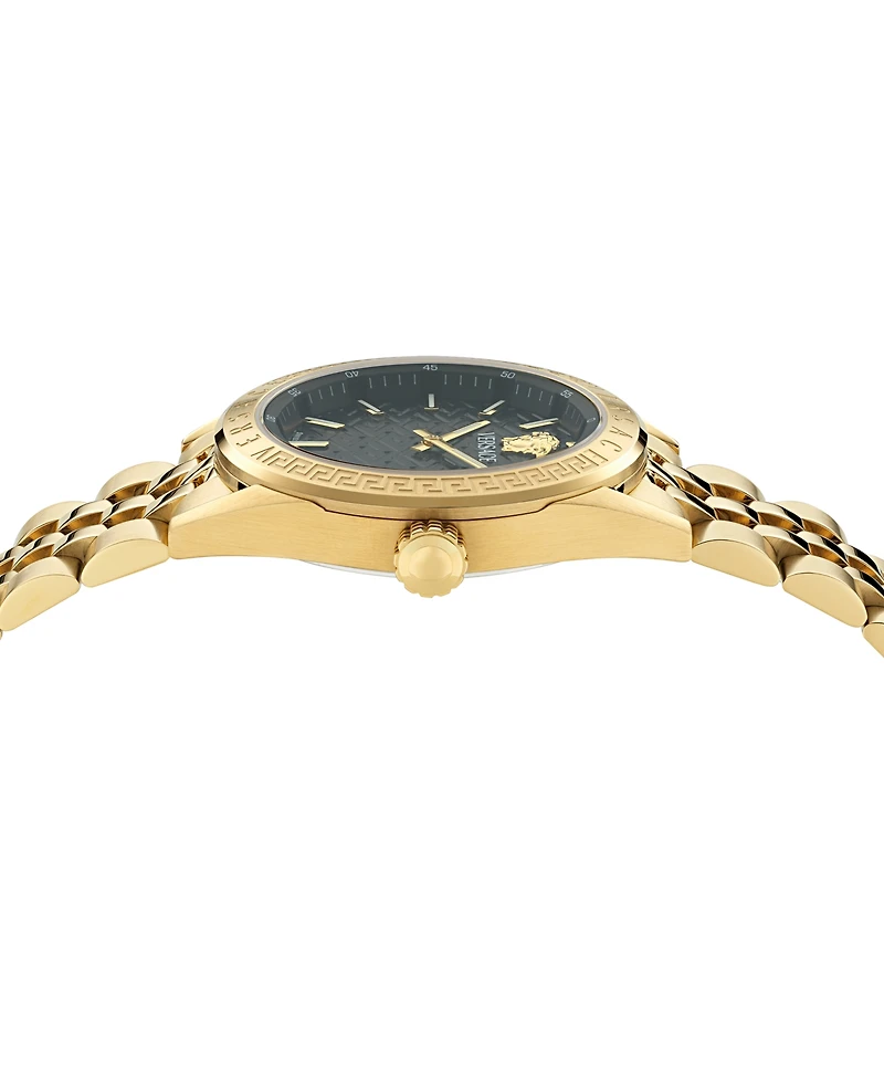 Versace Women's Swiss Gold Ion Plated Stainless Steel Bracelet Watch 36mm