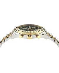 Versace Men's Swiss Chronograph Two-Tone Stainless Steel Bracelet Watch 44mm