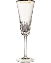 Villeroy & Boch Grand Royal Gold-Tone Flute Glasses, Pair of 2