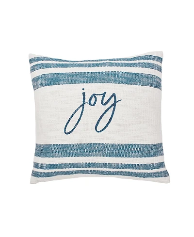 Morgan Joy Woven Christmas Throw Pillow, 18" x 18"