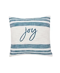 Morgan Joy Woven Christmas Throw Pillow, 18" x 18"