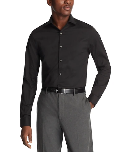 Kenneth Cole Reaction Men's Slim Fit Tonal Stripe Dress Shirt