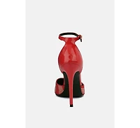 Nobles Womens Rhinestone Patterned Stiletto Sandals