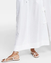 Bar Iii Women's Metallic Cargo Maxi Skirt, Created for Macy's