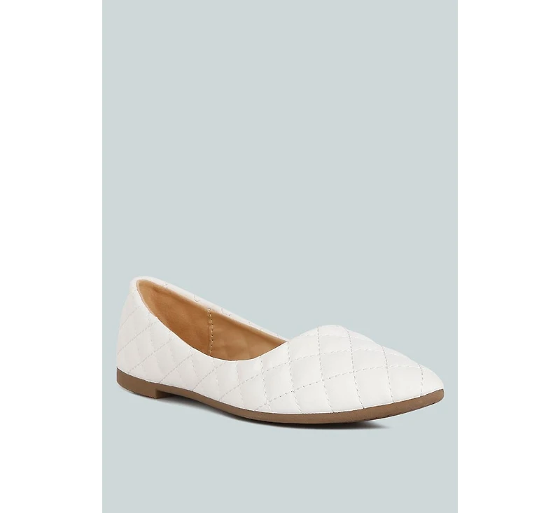 Rikhani Quilted Detail Ballet Flats Women