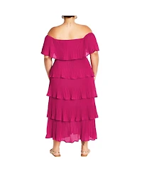 City Chic Plus Night Garden Dress