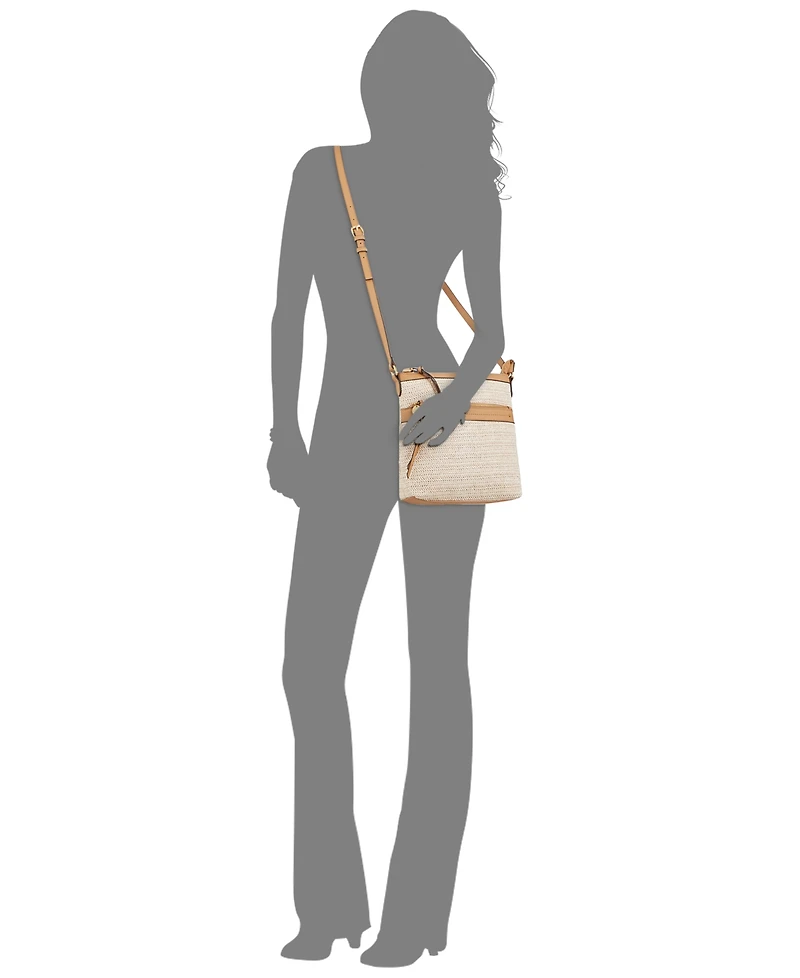 Style & Co Straw North South Crossbody Bag, Exclusively at Macy's