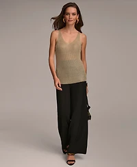 Donna Karan Women's Metallic-Knit Tank Top
