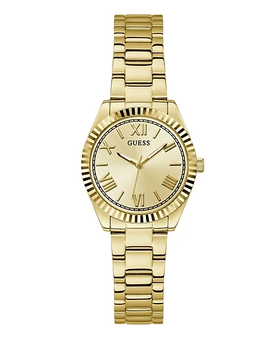 Guess Women's Analog Gold-Tone Stainless Steel Watch 30mm