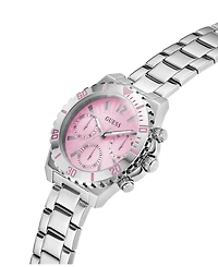 Guess Women's Analog Silver-Tone Stainless Steel Watch 38mm