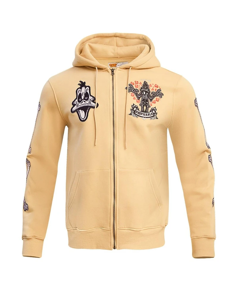Men's and Women's Freeze Max Tan Looney Tunes Despicable Daffy Duck Full-Zip Hoodie