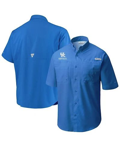 Men's Columbia Royal Kentucky Wildcats Big and Tall Collegiate Tamiami Button-Down Shirt