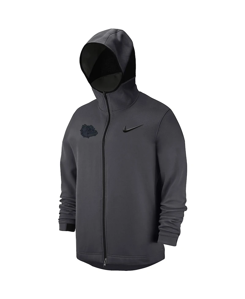 Men's Nike Anthracite Gonzaga Bulldogs Tonal Showtime Full-Zip Hoodie Jacket