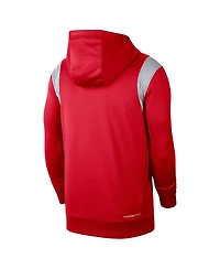 Men's Nike Scarlet Ohio State Buckeyes 2022 Game Day Sideline Performance Pullover Hoodie