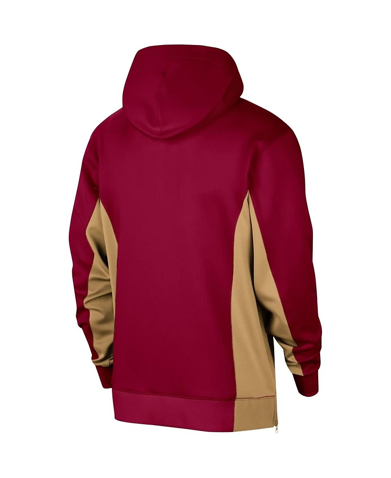 Men's Nike Wine Cleveland Cavaliers 2023/24 Authentic Showtime Full-Zip Hoodie