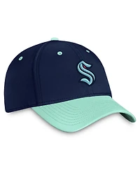Men's Fanatics Deep Sea Blue, Light Blue Seattle Kraken Authentic Pro Rink Two-Tone Flex Hat