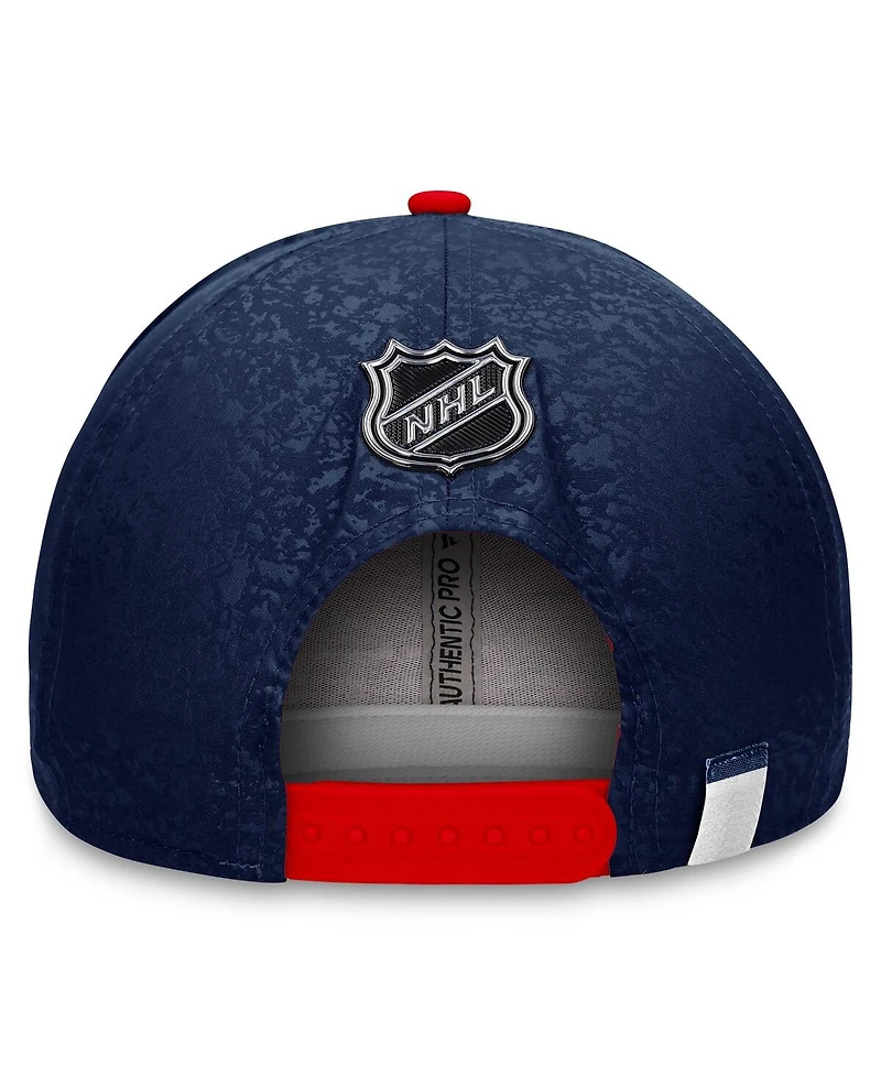 Men's Fanatics Navy, Red Washington Capitals Authentic Pro Rink Two-Tone Snapback Hat