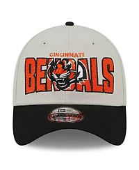 Men's New Era Stone, Black Cincinnati Bengals 2023 Nfl Draft 39THIRTY Flex Hat