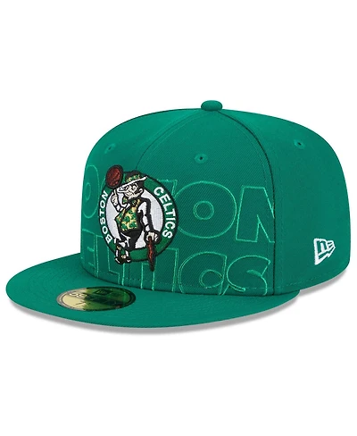 Men's New Era Kelly Green Boston Celtics 2023 Nba Draft 59FIFTY Fitted Hat