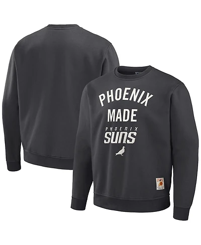 Men's Nba x Staple Anthracite Phoenix Suns Plush Pullover Sweatshirt