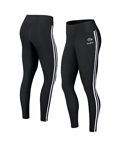 Women's Wear by Erin Andrews Black Baltimore Ravens Color Block Leggings