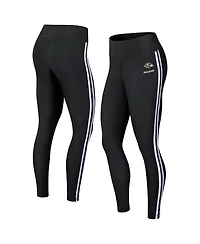 Women's Wear by Erin Andrews Black Baltimore Ravens Color Block Leggings