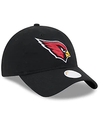 Women's New Era Black Arizona Cardinals Main Core Classic 2.0 9TWENTY Adjustable Hat