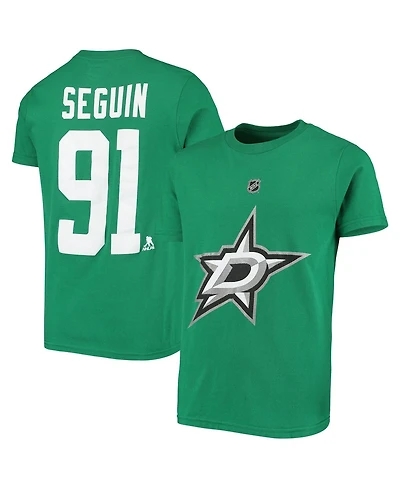 Big Boys Tyler Seguin Kelly Green Dallas Stars Player Name and Number T-shirt