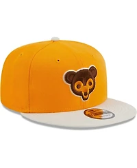 Men's New Era Gold Chicago Cubs Tiramisu 9FIFTY Snapback Hat