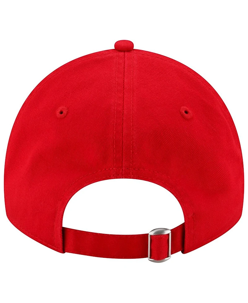 Men's New Era Red Tampa Bay Buccaneers Distinct 9TWENTY Adjustable Hat