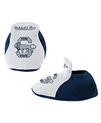 Baby Boys and Girls Mitchell & Ness Navy, White Penn State Nittany Lions 3-Pack Bodysuit, Bib Bootie Set