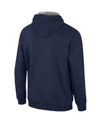 Men's Colosseum Navy Georgetown Hoyas Team Half-Zip Pullover Hoodie