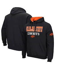 Men's Colosseum Black Oklahoma State Cowboys Sunrise Pullover Hoodie