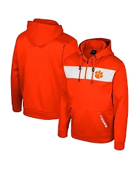Men's Colosseum Orange Clemson Tigers Quarter-Zip Hoodie