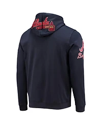 Men's Pro Standard Navy Atlanta Braves Team Logo Pullover Hoodie
