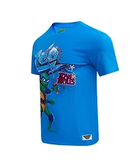 Men's and Women's Freeze Max Blue Teenage Mutant Ninja Turtles Leo Defender Graphic T-shirt