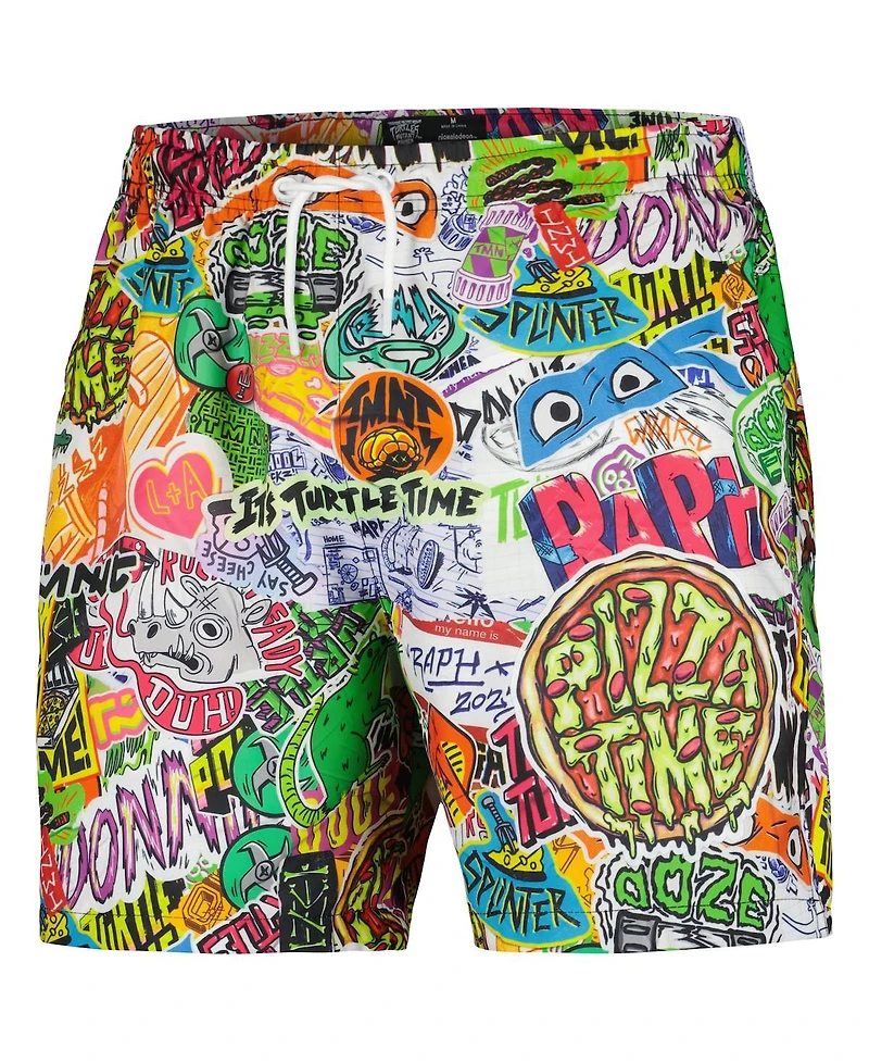 Men's Freeze Max Blue Teenage Mutant Ninja Turtles Team Turtles Woven Shorts