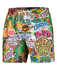 Men's Freeze Max Blue Teenage Mutant Ninja Turtles Team Turtles Woven Shorts