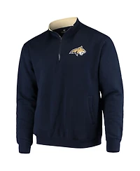Men's Colosseum Navy Montana State Bobcats Tortugas Logo Quarter-Zip Jacket