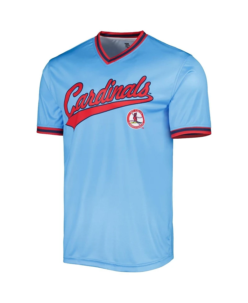 Men's Stitches Light Blue St. Louis Cardinals Cooperstown Collection Team Jersey