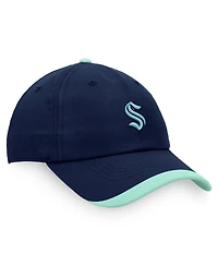 Men's Fanatics Deep Sea Blue Seattle Kraken Authentic Pro Rink Pinnacle Adjustable Hat