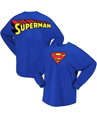 Men's and Women's Royal Superman Original Long Sleeve T-shirt