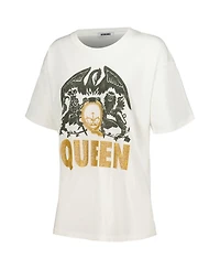 Women's Daydreamer White Distressed Wu-Tang Graphic T-shirt